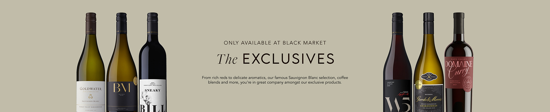 Black Market Exclusives Banner