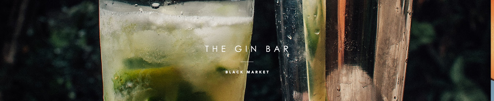 The Gin Bar Banner