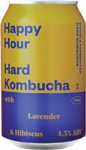 Mama's Brew Happy Hour Hard Kombucha Lavender & Hibiscus (330ml) (4x6pk)