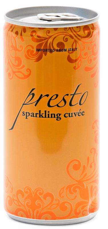 Presto Sparkling Cuvée NV (187 Ml Can 12 x 4 Pack) (Italy)