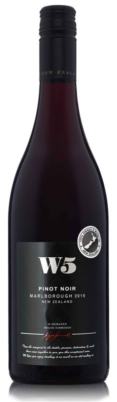 W5 Single Vineyard Marlborough Pinot Noir 2016