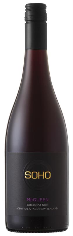 Soho Black Label 'McQueen' Central Otago Pinot Noir 2016