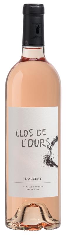 Clos de L'Ours L'Accent Organic Rosé 2017 (France)