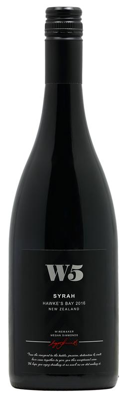 W5 Hawke's Bay Syrah 2016