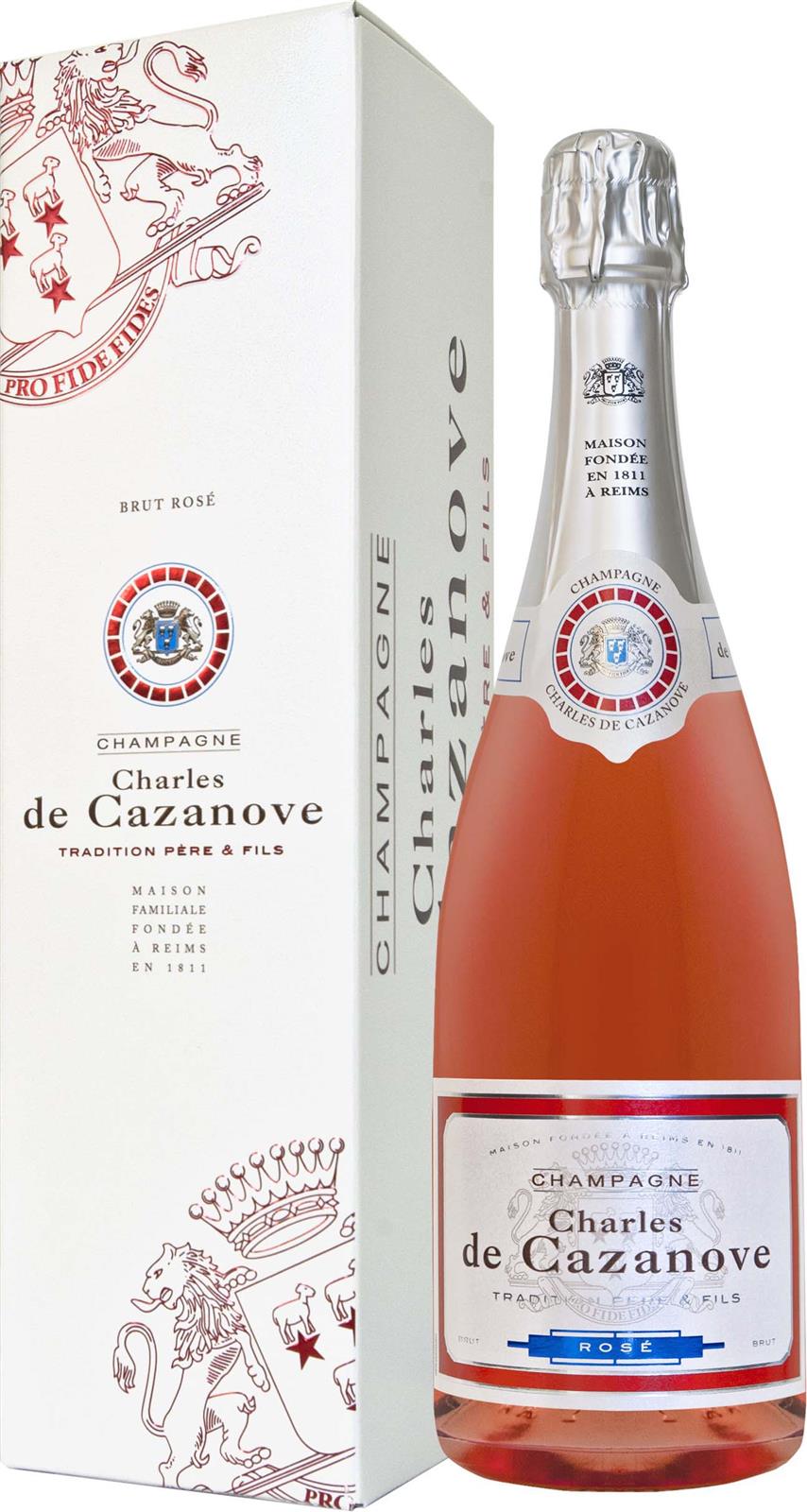 Charles de Cazanove Brut Rosé Tradition Gift Box NV (France)