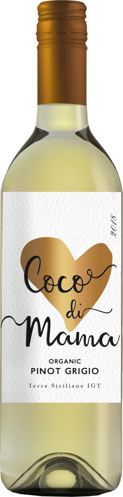 Coco di Mama Organic Pinot Grigio 2018 (Italy)