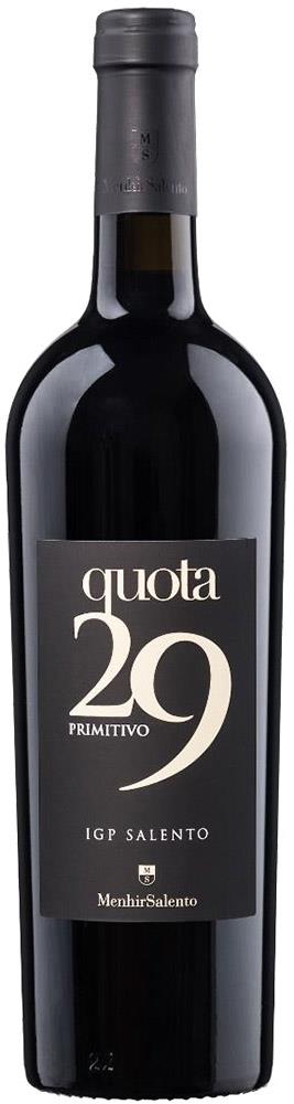 Cantine Menhir Quota 29 Primitivo 2018 (Italy)