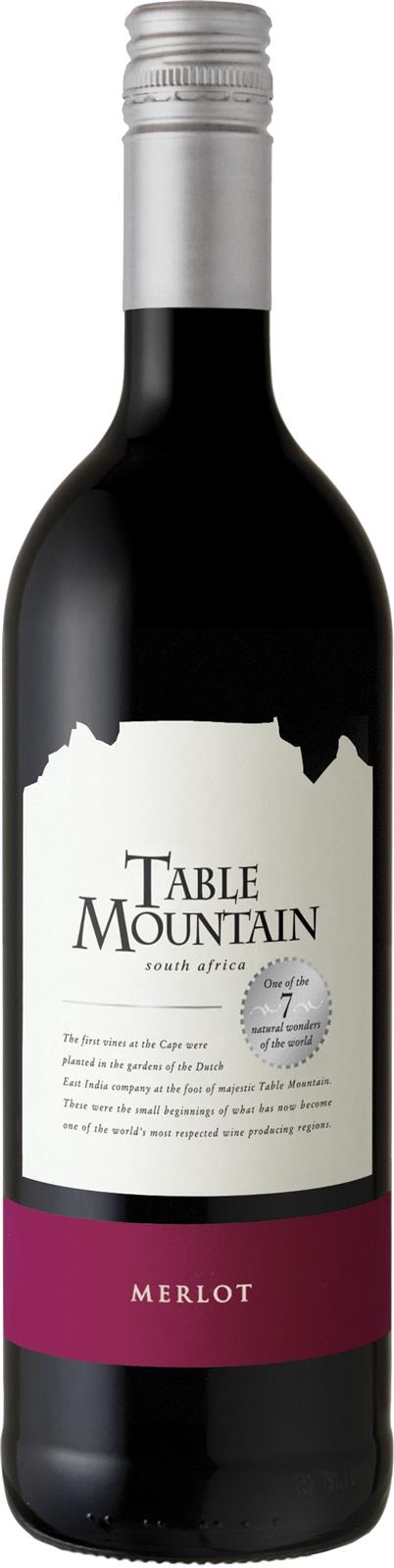 Table Mountain Western Cape Merlot 2019 (South Africa). 
