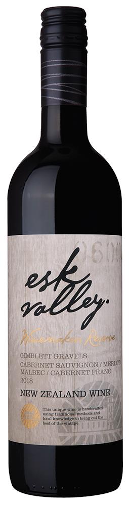 Esk Valley Winemakers Reserve Gimblett Gravels Cabernet Sauvignon Merlot Malbec Cabernet Franc 2018