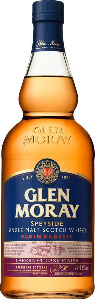 Glen Moray Classic Cabernet Cask Finish Single Malt Scotch Whisky (700ml)