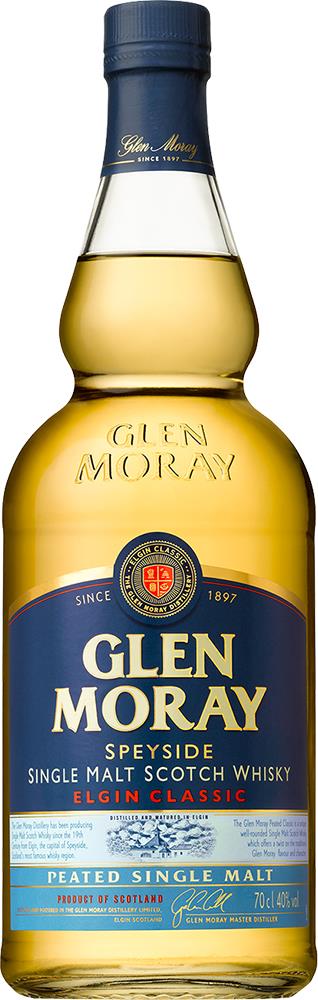 Glen Moray Classic Peated Finish Single Malt Scotch Whisky (700ml)