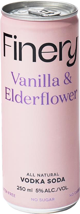 Finery Vanilla & Elderflower Vodka Soda (250ml)