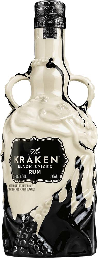 The Kraken Black Spiced Rum Ceramic Edition (700ml) (Black & White)