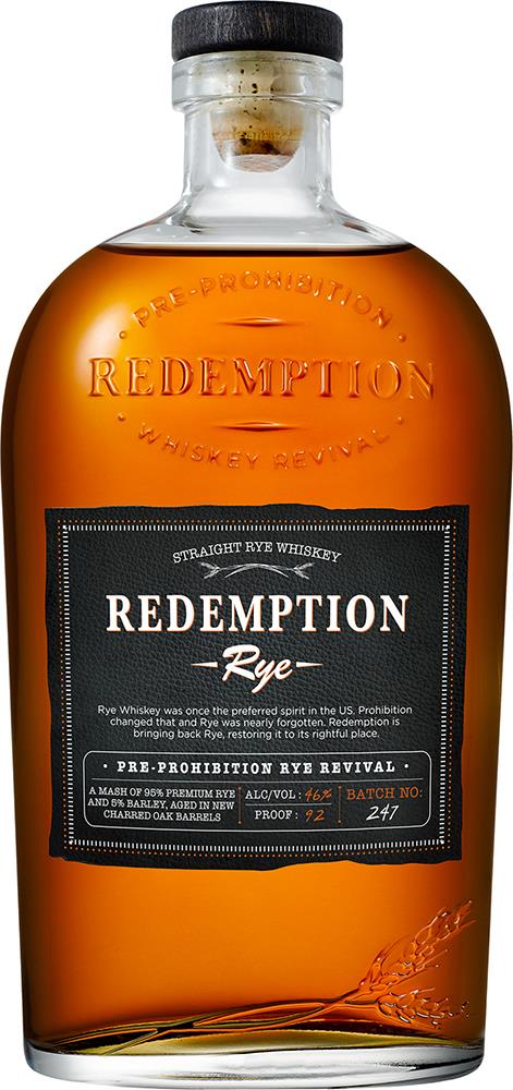 Redemption Rye Whiskey (700ml)