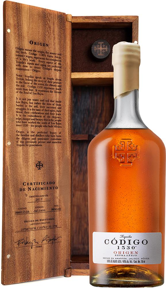 Código 1530 Origen Extra Anejo Tequila