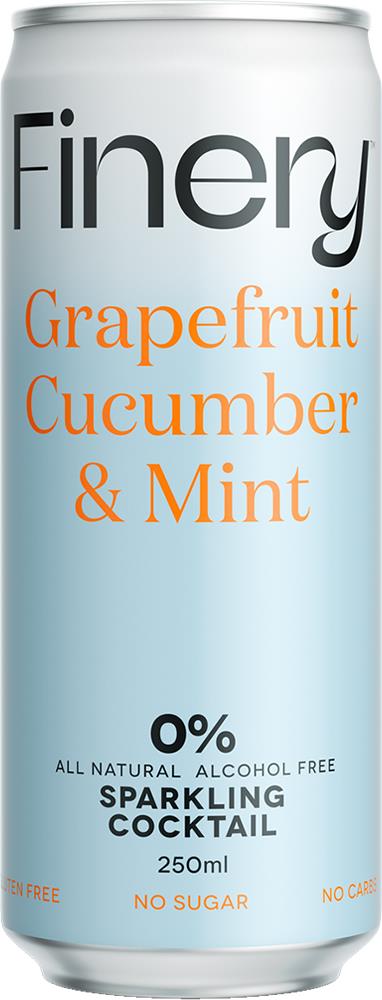 Finery 0% Grapefruit, Cucumber & Mint Sparkling Cocktail (250ml)