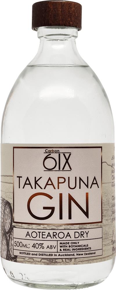 CarbonSix Takapuna Aotearoa Dry Gin (500ml)