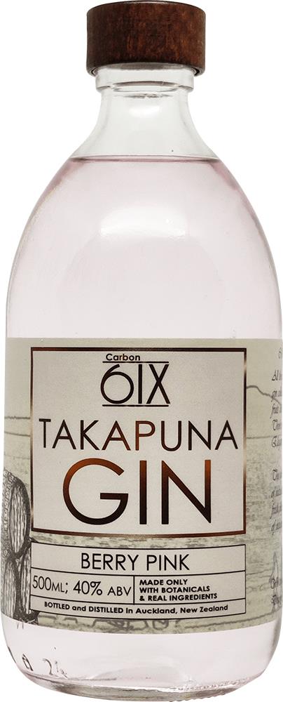 CarbonSix Takapuna Berry Pink Gin (500ml)