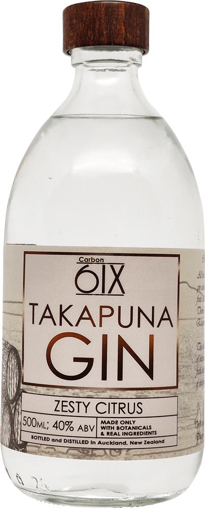 CarbonSix Takapuna Zesty Citrus Gin (500ml)