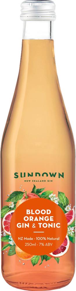 Sundown New Zealand Blood Orange Gin & Tonic (250ml)