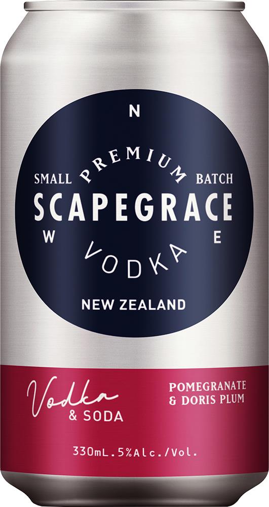 Scapegrace Vodka & Soda with Pomegranate & Doris Plum (330ml)
