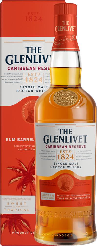 The Glenlivet Caribbean Reserve Single Malt Scotch Whiskey (700ml)