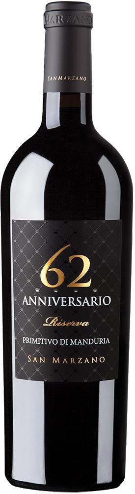 San Marzano Anniversario 62 Riserva Primitivo di Manduria DOP 2017 (Italy)