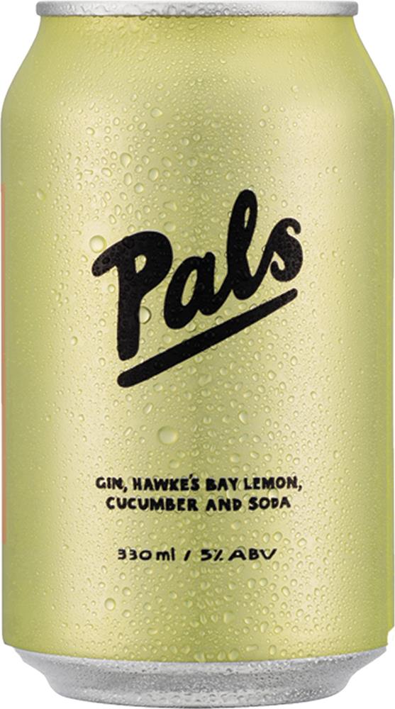 Pals Gin, Hawke’s Bay Lemon, Cucumber & Soda (330ml) (6x10pk)