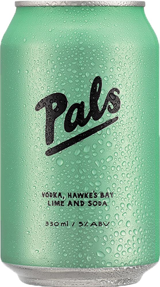 Pals Vodka, Hawke’s Bay Lime & Soda (330ml) (6x10pk)