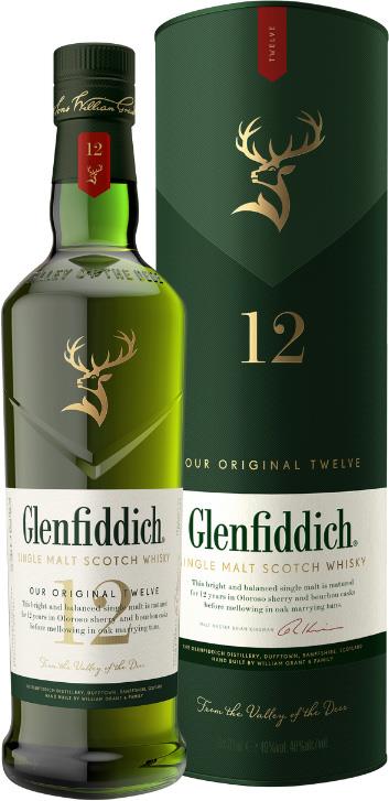 Glenfiddich 12YO Single Malt Scotch Whisky (700ml)
