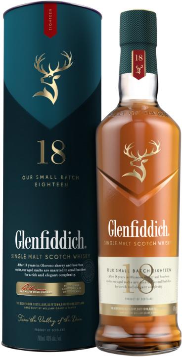 Glenfiddich 18YO Single Malt Scotch Whisky (700ml)