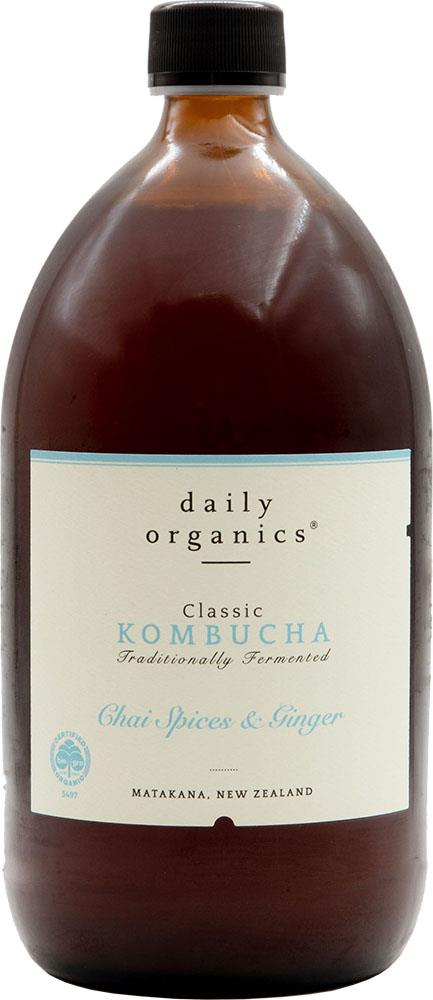 Daily Organics Chai Spices & Ginger Classic Kombucha (1L)