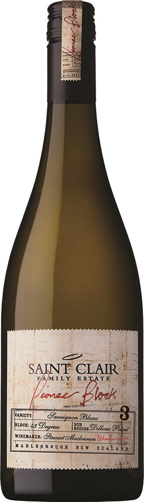 Saint Clair Pioneer Block 3 43 Degrees Marlborough Sauvignon Blanc 2022