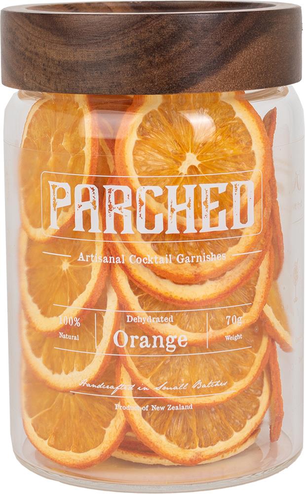 Parched Artisanal Cocktail Garnishes Orange (70g Glass Jar)