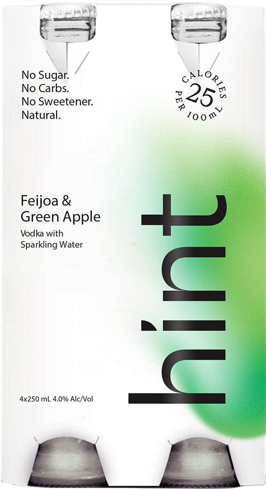 Hint Vodka Feijoa & Green Apple With Sparkling Water (250ml) (6x4pk)