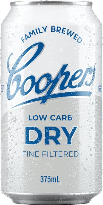 Coopers Low Carb Dry Beer (375ml) (4x6pk)