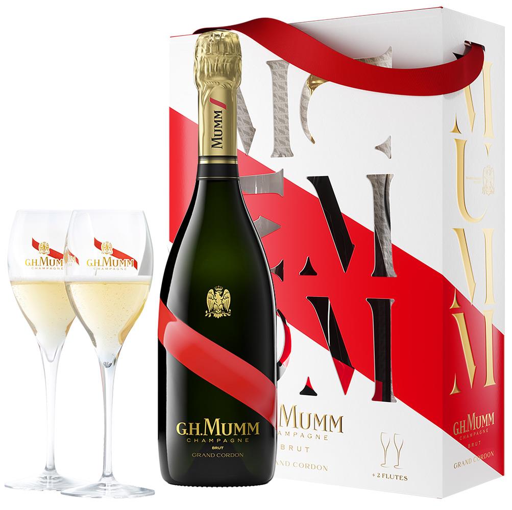 G.H.Mumm Champagne & Flutes Gift Pack (France)