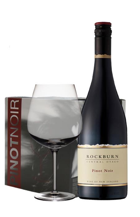 Rockburn Central Otago Pinot Noir 2015 & Eisch Vinezza Glassware Bundle