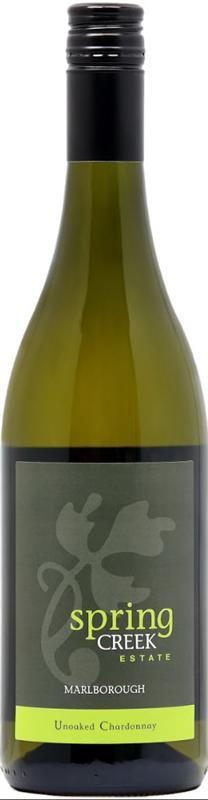 Spring Creek Estate Marlborough Unoaked Chardonnay 2016 (Produced at Hunter's Wines)