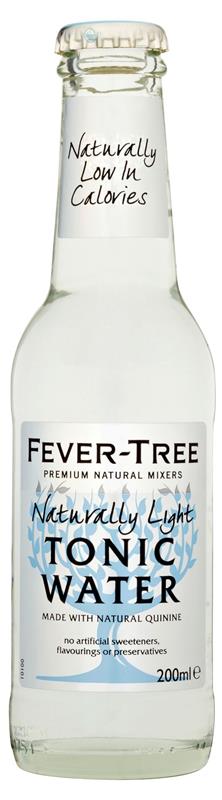 Fever Tree Premium Naturally Light Tonic Water 24 x 200ml