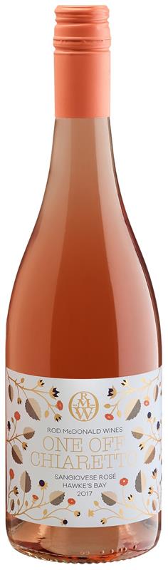 One Off Chiaretto Hawkes Bay Sangiovese Rosé 2017